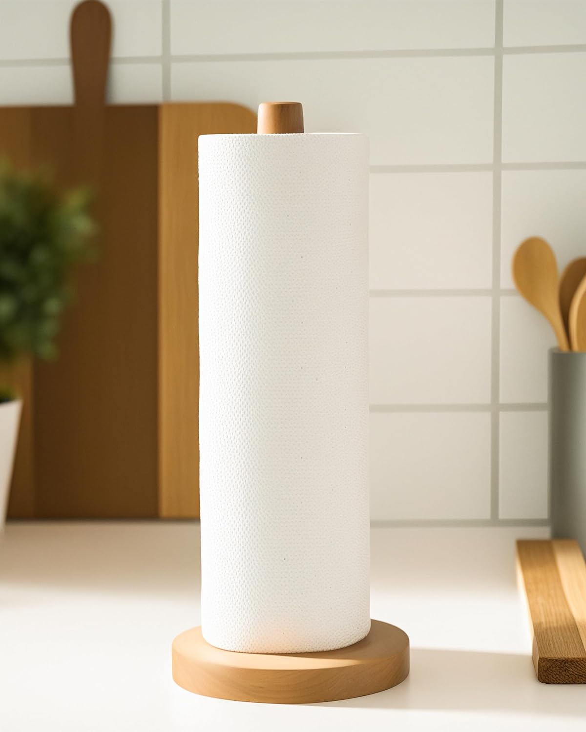 Rustic Wooden Towel Stand