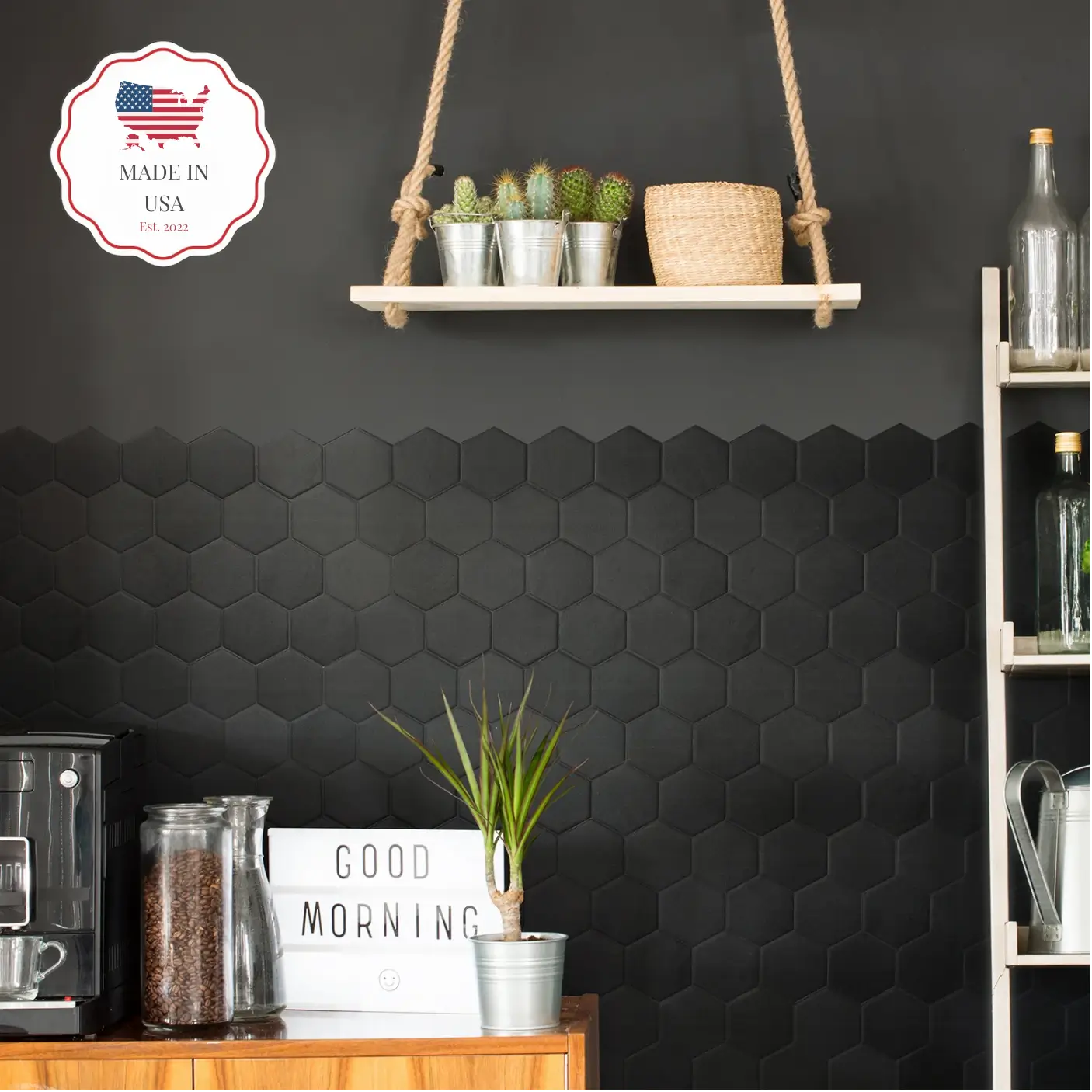 TileLux - Peel & Stick Smart Tiles Hexagon