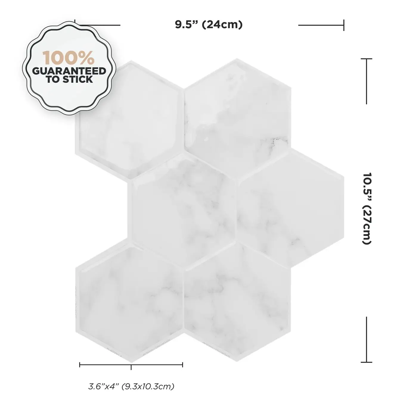 TileLux - Peel & Stick Smart Tiles Hexagon