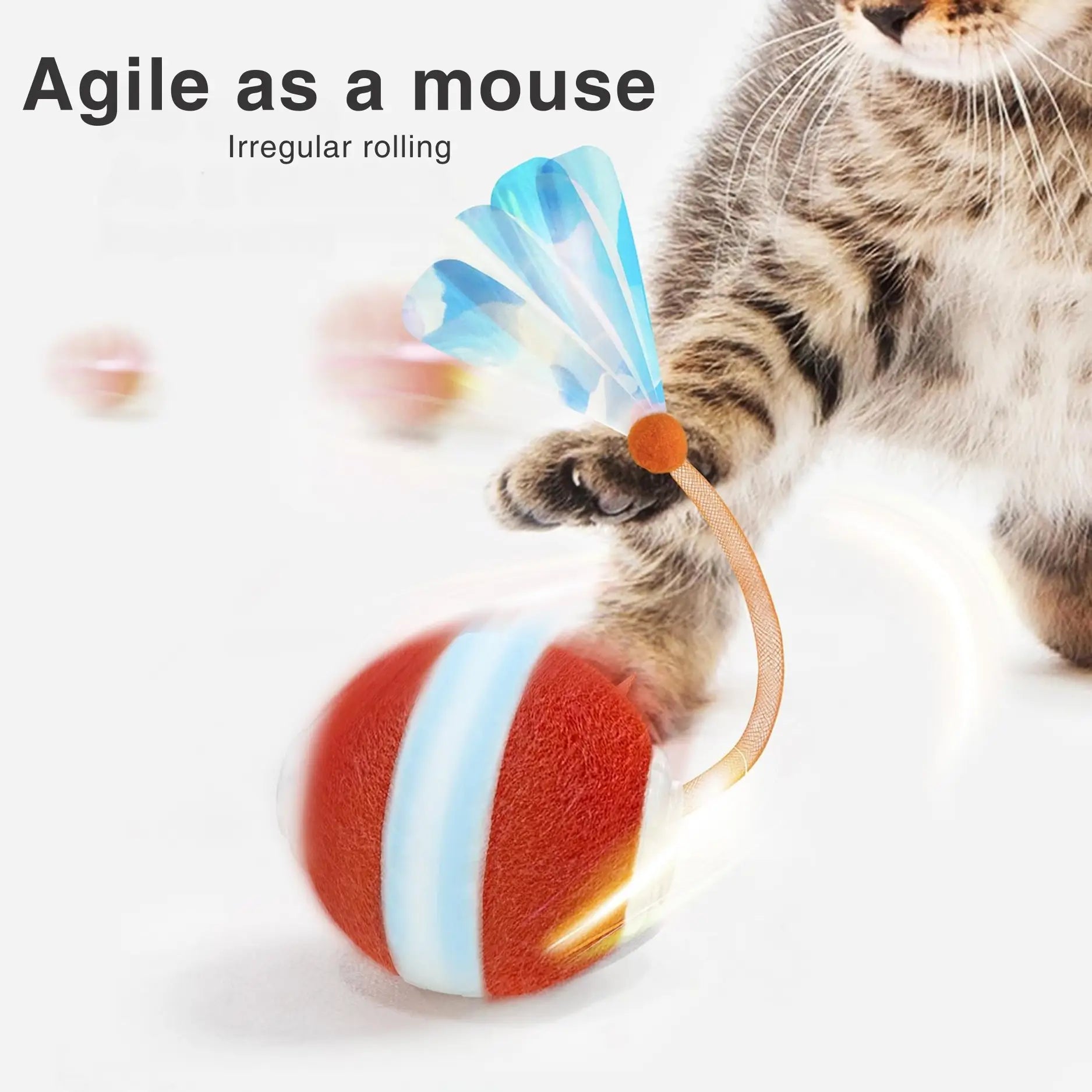 Snauff Plushy Ball Interactive Toy For Cats & Dogs