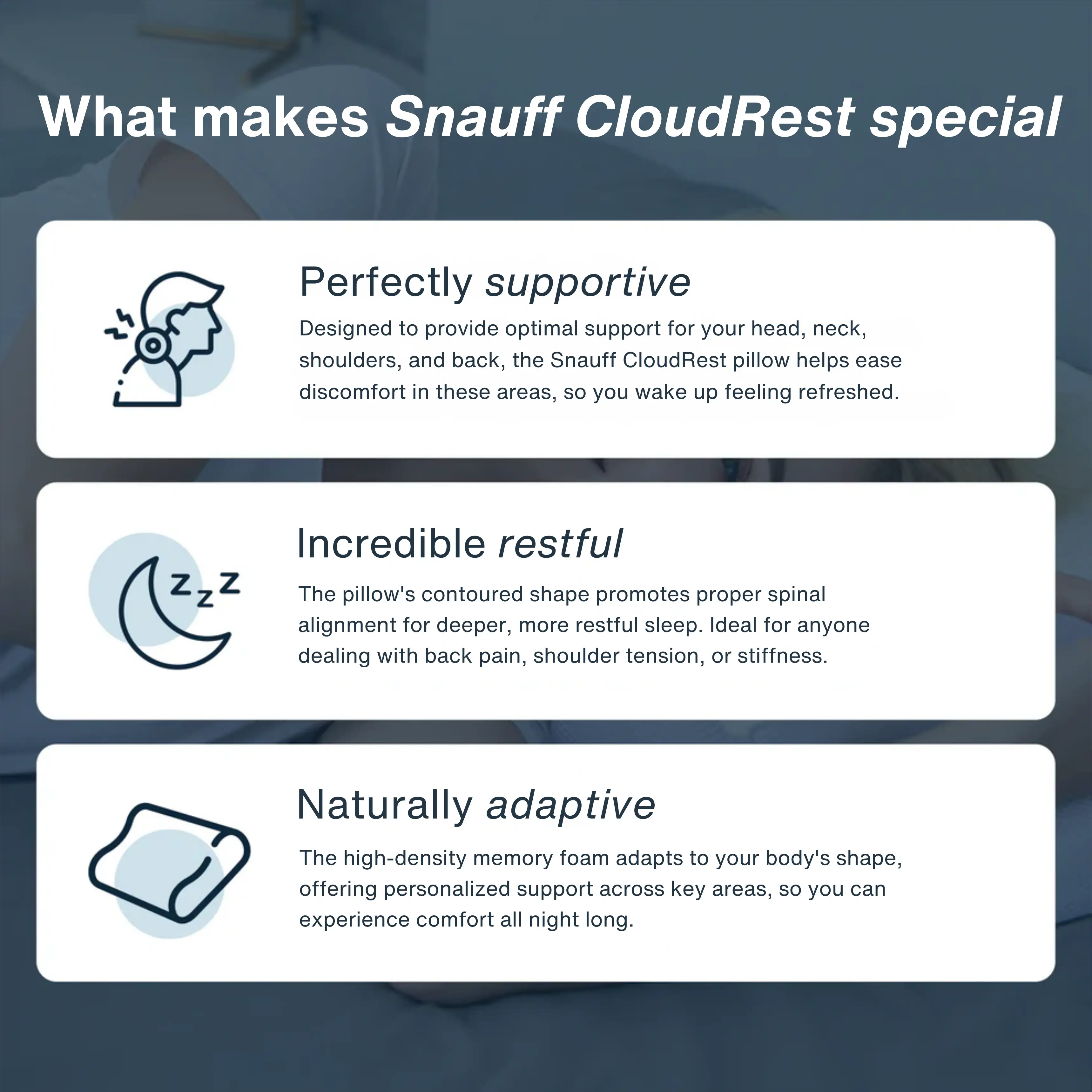 Snauff CloudRest Pillow
