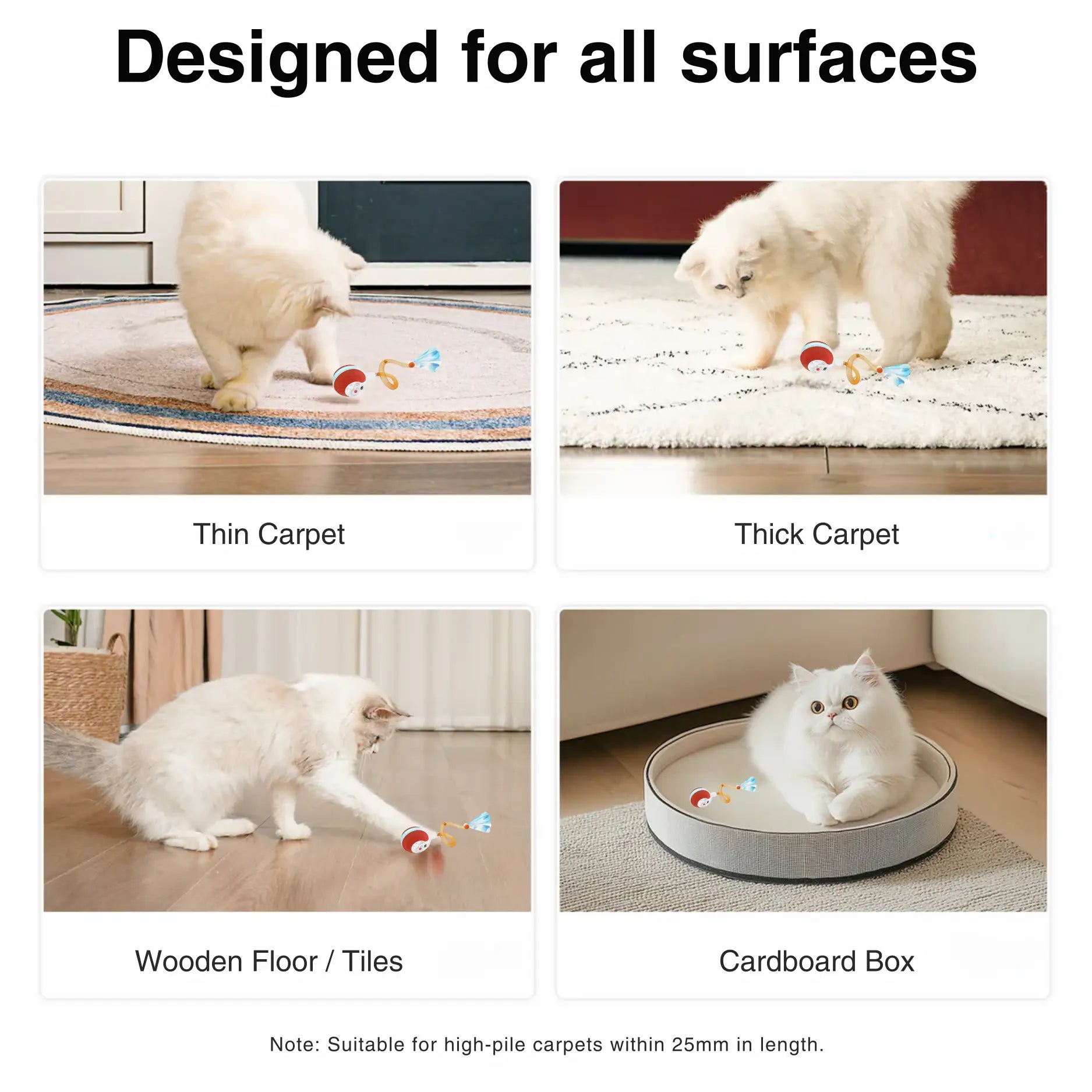 Snauff Plushy Ball Interactive Toy For Cats & Dogs