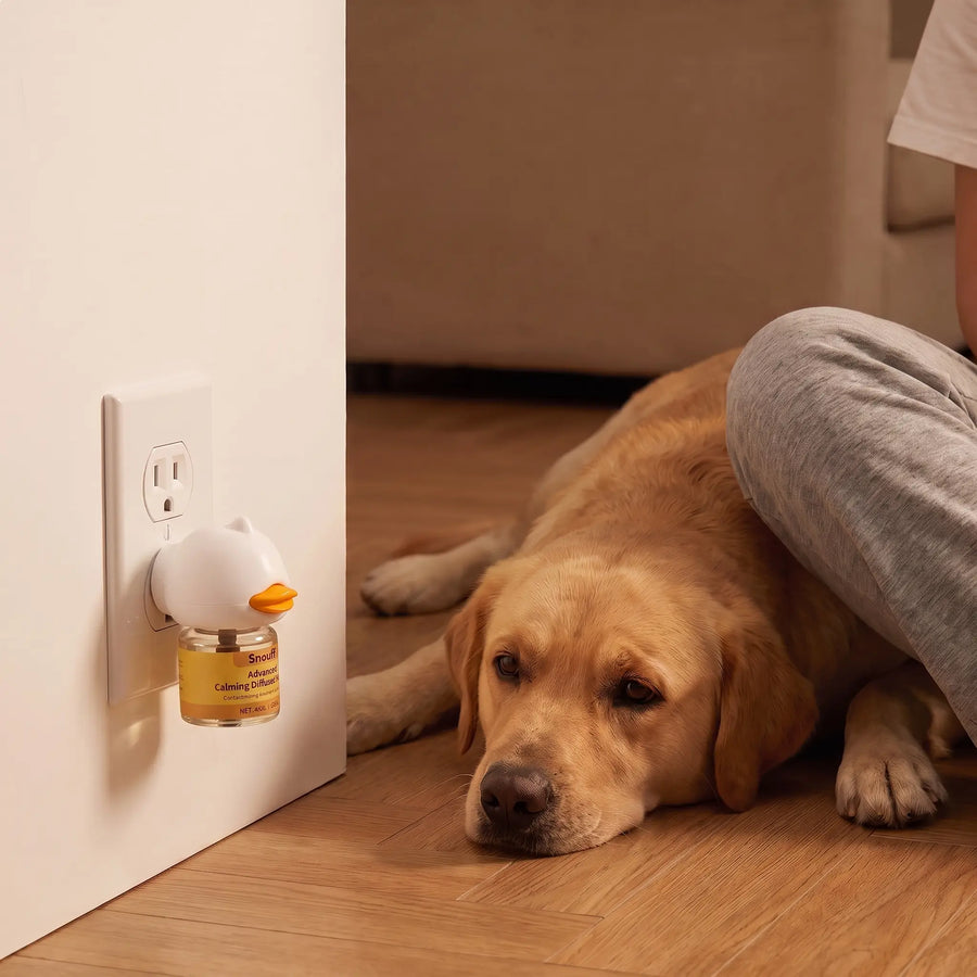 Happy customer with their pet and Snauff product